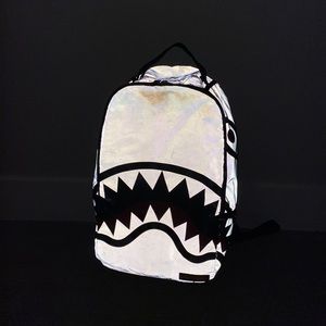 Spray ground reflective backpack